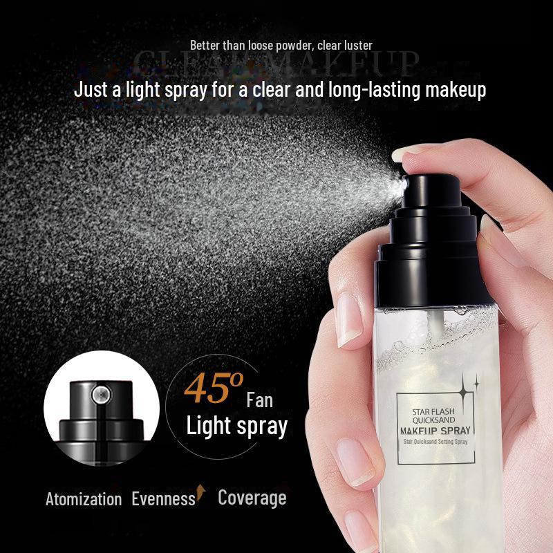 Hanlun Meiyu Galaxy Star Utrwalacz do Makijażu w Sprayu - Nawilżający, Wodoodporny, Długotrwała Pielęgnacja Makijażu.
