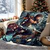 Final Fantasy Pattern Blanket for Home Decoration, Bed, Sofa, Car Travel, Camping, Suitable for All Seasons, Birthday Christmas Gift