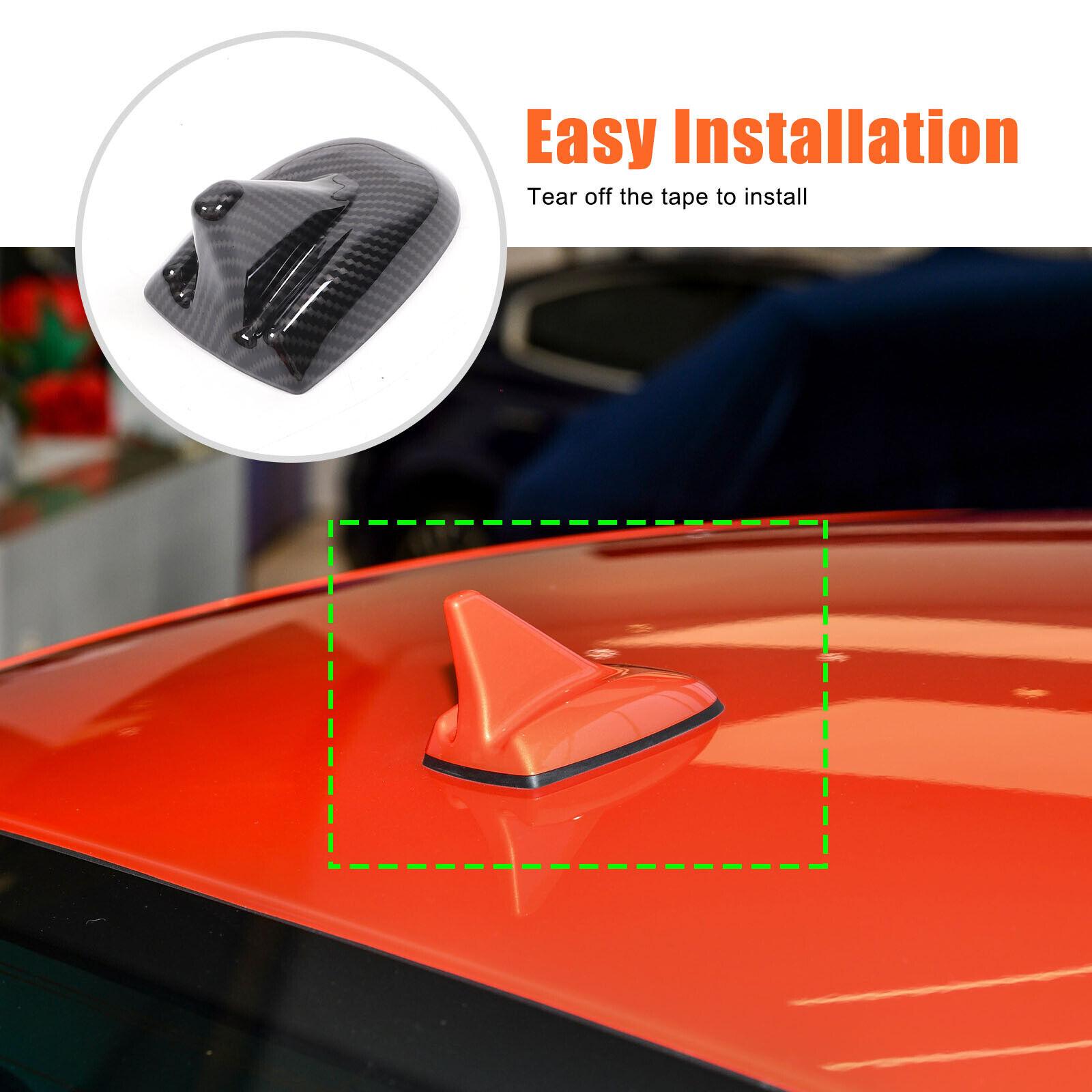 ABS Carbon Fiber Shark Fin Antenna Cover Trim For Maserati Ghibli 2017-24
