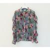 Fashion Floral Prined Chiffon Women's Shirt 2025 Spring and Summer Thin Slim-fitting Simple Long Sleeve Office Blouse Loose Casual Simple Lapel Tops