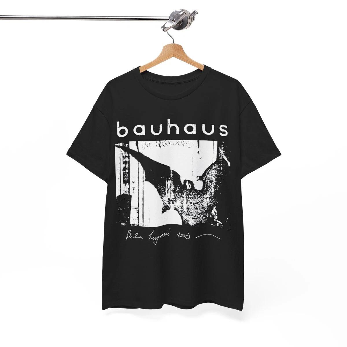 Bauhaus Band Logo Vintage Design Tee Band Black T shirt Size L S