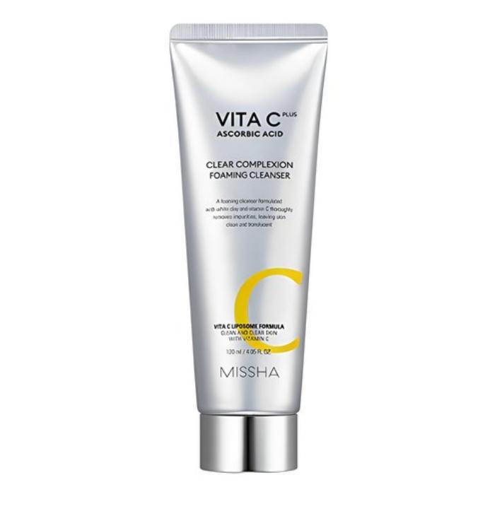 MISSHA Vita C Plus Eraser Cleansing Foam 120ml – Brightening Vitamin C Cleanser