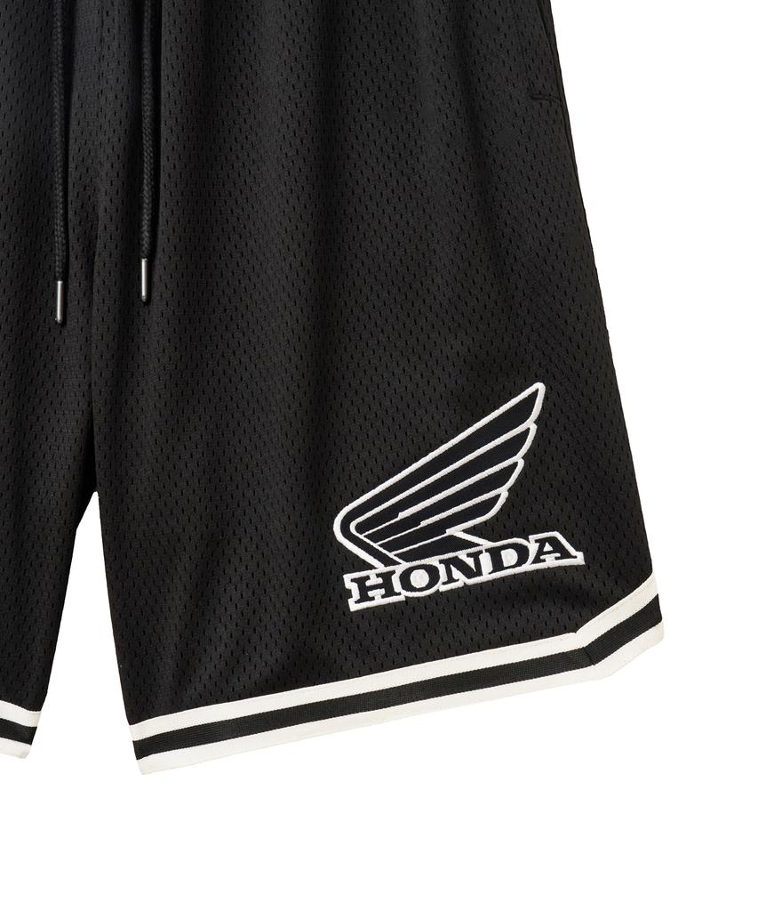 PHYPS MOTORCYCLE Lip Mesh Jersey Shorts Black