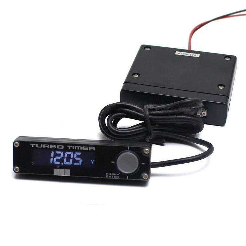 Universal Flameout Delay Device HKS Turbocharged Engine Protector Turbo Timer LED Display White/Red /Blue Display
