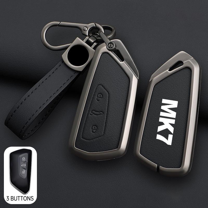

Hot Zinc Alloy Car Remote Key Cover Case Holder Shell for VW Volkswagen Golf 7 MK7 Tiguan MK2 T-roc T-cross Skoda Octavia Kodiaq