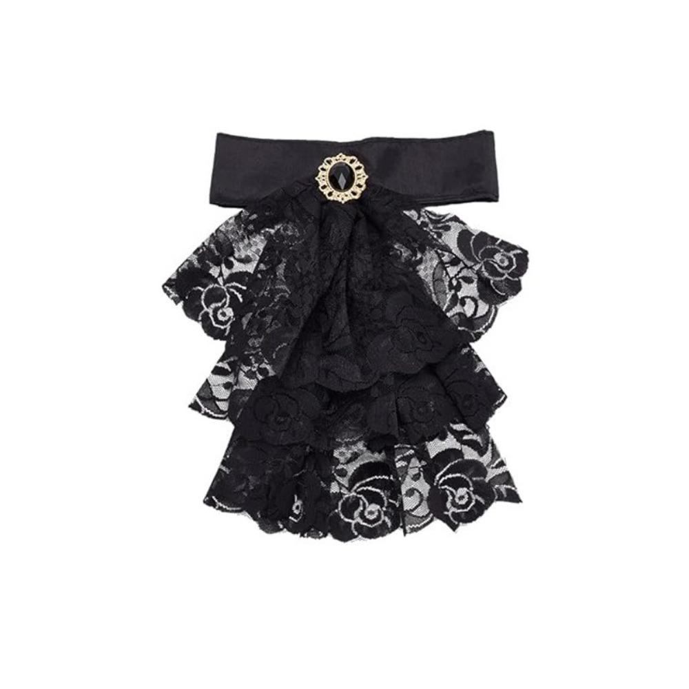 Detachable Lace Jabot Collar Ruffled Steampunk Costume Victorian Lace Jabot Cosplay Events