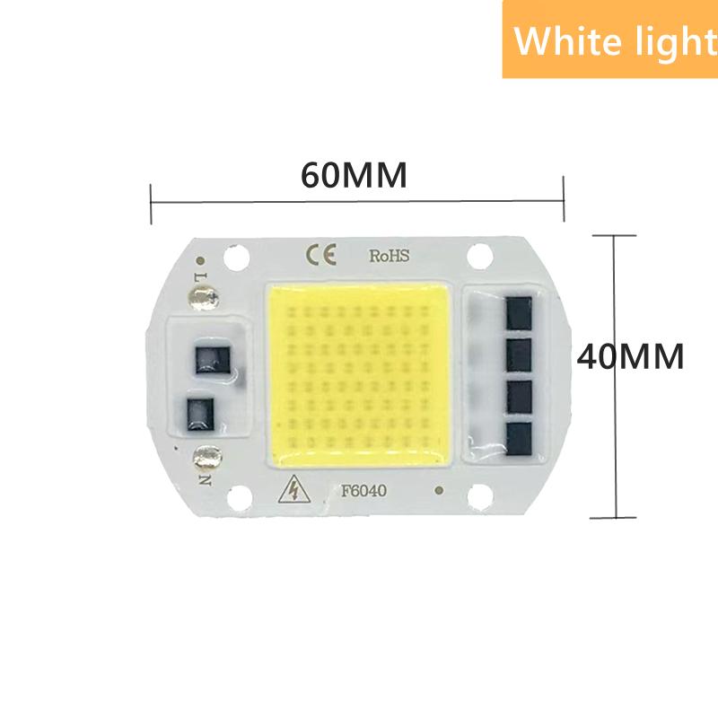 110/220V LED COB Lamp Bead 20W 30W 50W IP65 Smart IC No Need Driver DIY Flood Light Led Bulb Spotlight Outdoor Chip Lamp Warm