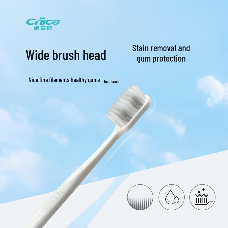 Nair s Wide Head Soft Bristle Gum Care Toothbrush - 2 Pack