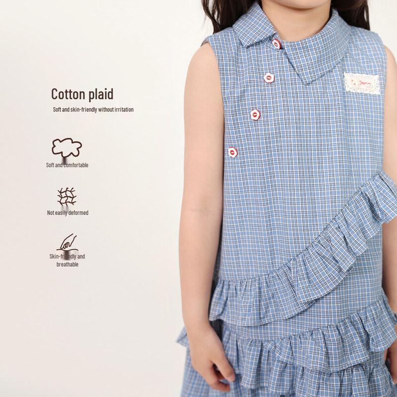 LUSON Girls Sleeveless Vest Dress 110