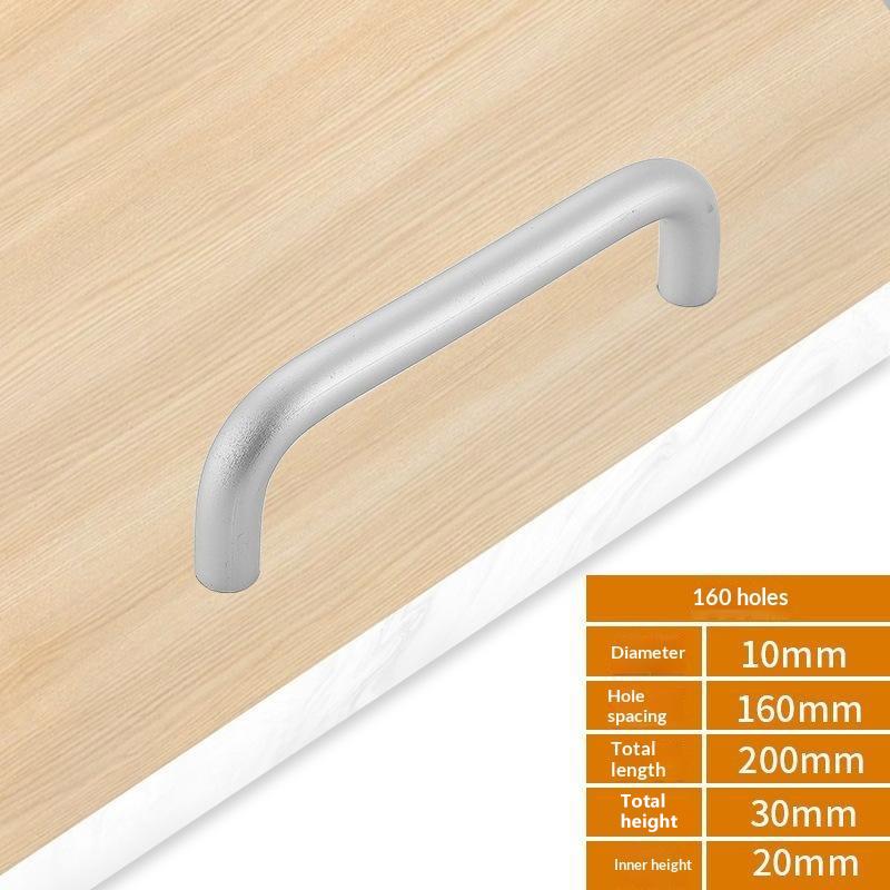 Aluminum Alloy Furniture Cabinet Door Handle Drawer Pulls Knobs Multi Size For Wardrobe Cupboard Home Decoration