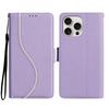Luxusní kožené pouzdro peněženka na telefon s linkami, knížkový stojánek pro iPhone 17 16 15 13 12 Pro Max Samsung S25 S24 S23 Ultra S22 S21 FE Magnetický slot na karty Flipový kryt