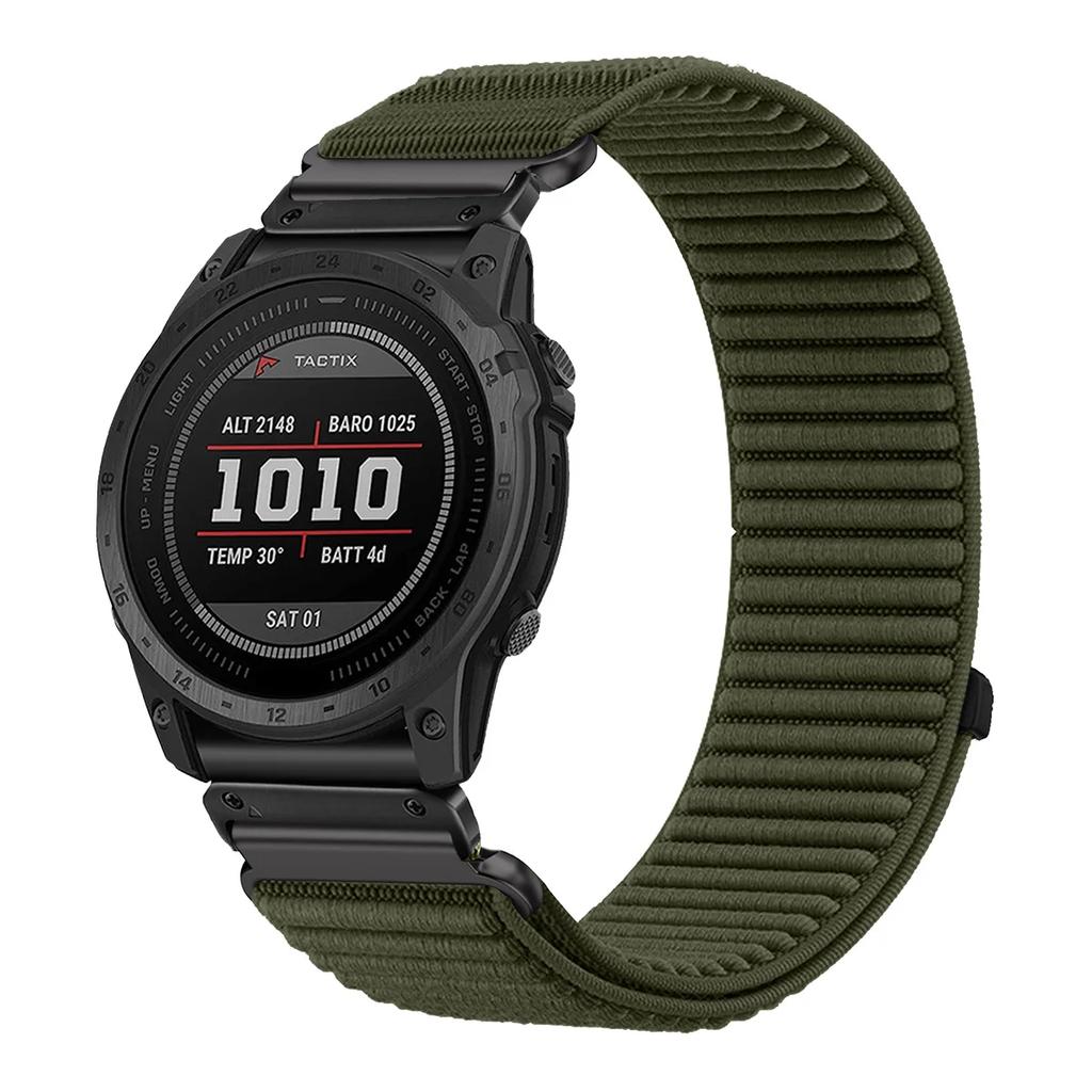 22mm 26mm Nylon Quick Release Loop Strap for Garmin Fenix 8 7X 7XPro Fenix 6X 6 5X 5Plus Tactix7 Forerunner965 955 Enduro 3 Band
