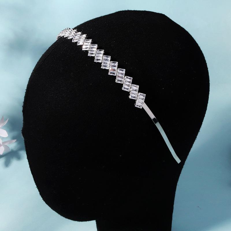 Meier Minimalist zircon crown - premium full diamond tiara - bridal wedding headpiece