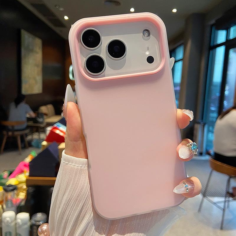 Luxury 2in1 Candy Phone Case for IPhone 17 Air 12 13 14 15 16 Pro Max TPU+PC Shockproof Bumper Back Cases Protect Cover