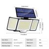 LED Solar Lights 228/328 Outdoor PIR Motion Sensor Wall Lamp IP65 Waterproof Street Light with Remote for Garden Lighting