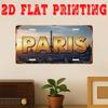 D-Dur d-Moll Druck-PC Vintage Metallblechschild nur zur Dekoration ( cm cm) Paris Stadtschild Eiffelturm