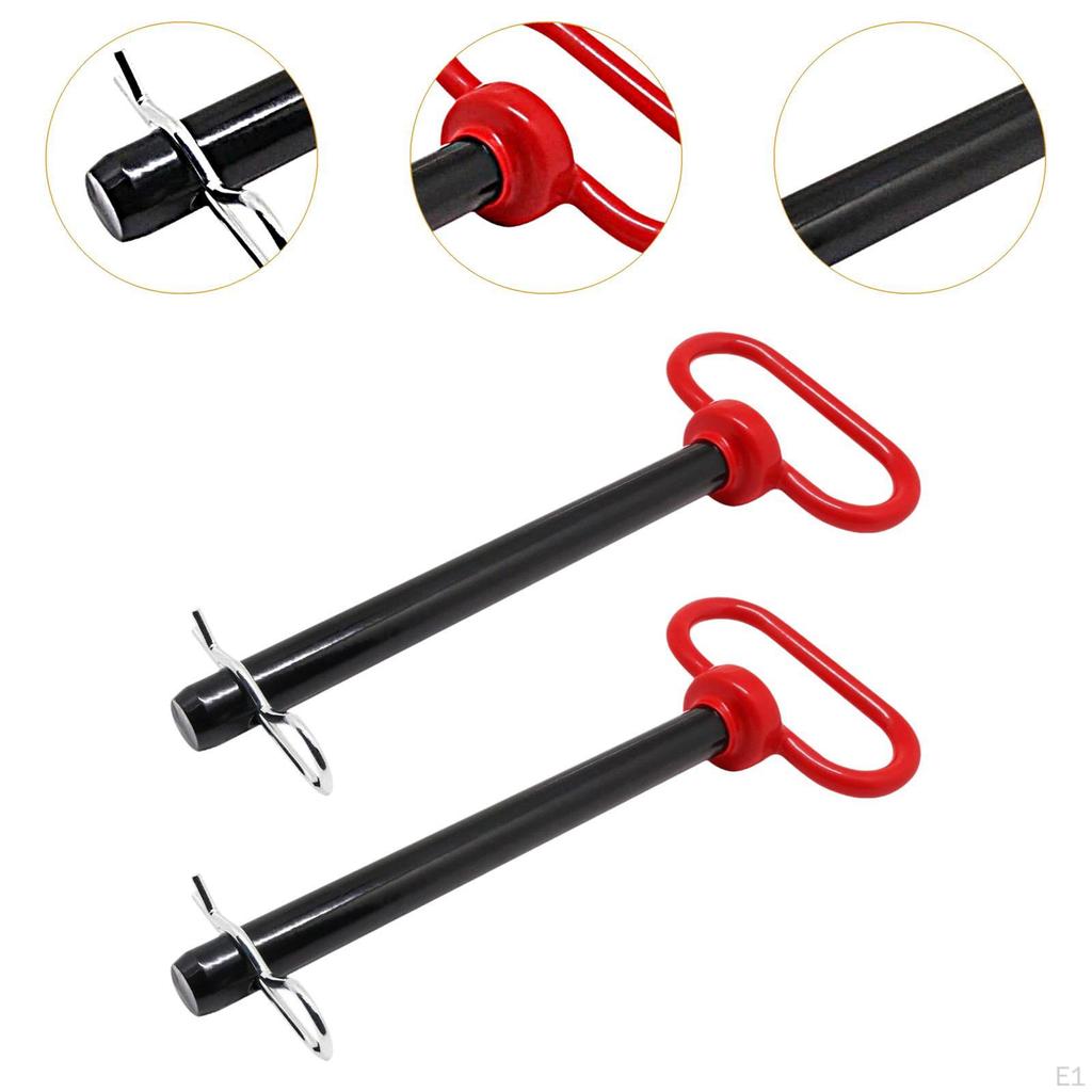 2Pcs Tractor Towing Hitch Pin and Clips Trailer Component Repair Spare Part Assembly