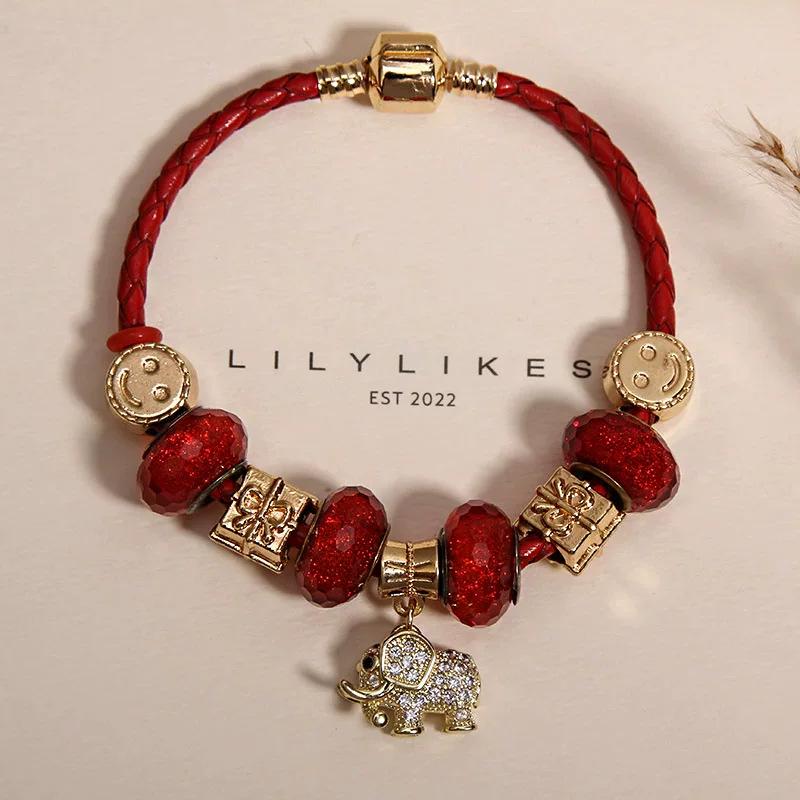 Elegant Women's Bracelet – Luxury Retro Beaded Design with Panjia Style for a High-End, Exquisite Feel.