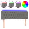 VidaXL LED Headboard Bedroom Furniture Double Bed Accessory Head of Bed Frame Interior Dark Grey 3121955