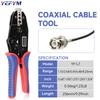 YF-L7 Hand-Powered Coaxial Ratchet Crimp Kit with 6 Replaceable Jaws  Customizable Tool Sets for RG Cable RF Connectors