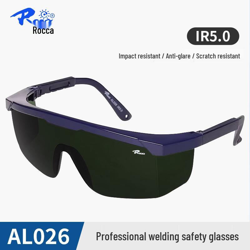 Roca IR5.0 Electric Welding Glasses - Anti-Arc, Strong Light Protection for Argon Arc, Gas Brazing, and Burning Welding.