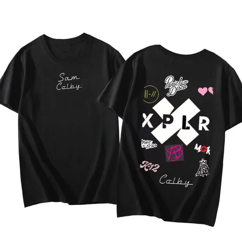 

Sam and Colby XPLR Fighting Demons Merch TShirt Men and Woman Cotton Short Sleeve Funny TShirt Unisex Harajuku Top Ropa Hombre S