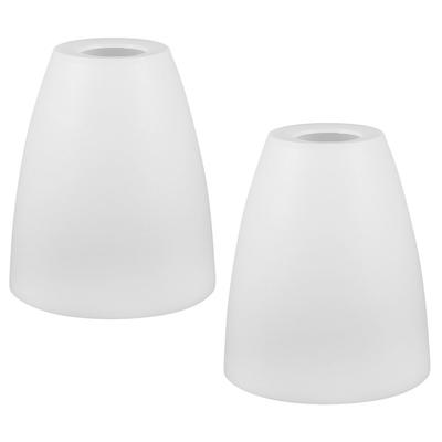 2 Pcs Flat Plastic Lampshade Pendant Light Home Decor Small High Quality Ceiling White Chandelier