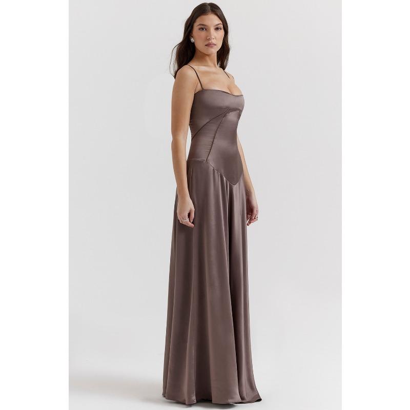 Women's New Sexy Suspender Skirt Slim Backless Long Dress Dress Women's Long Evening Dress