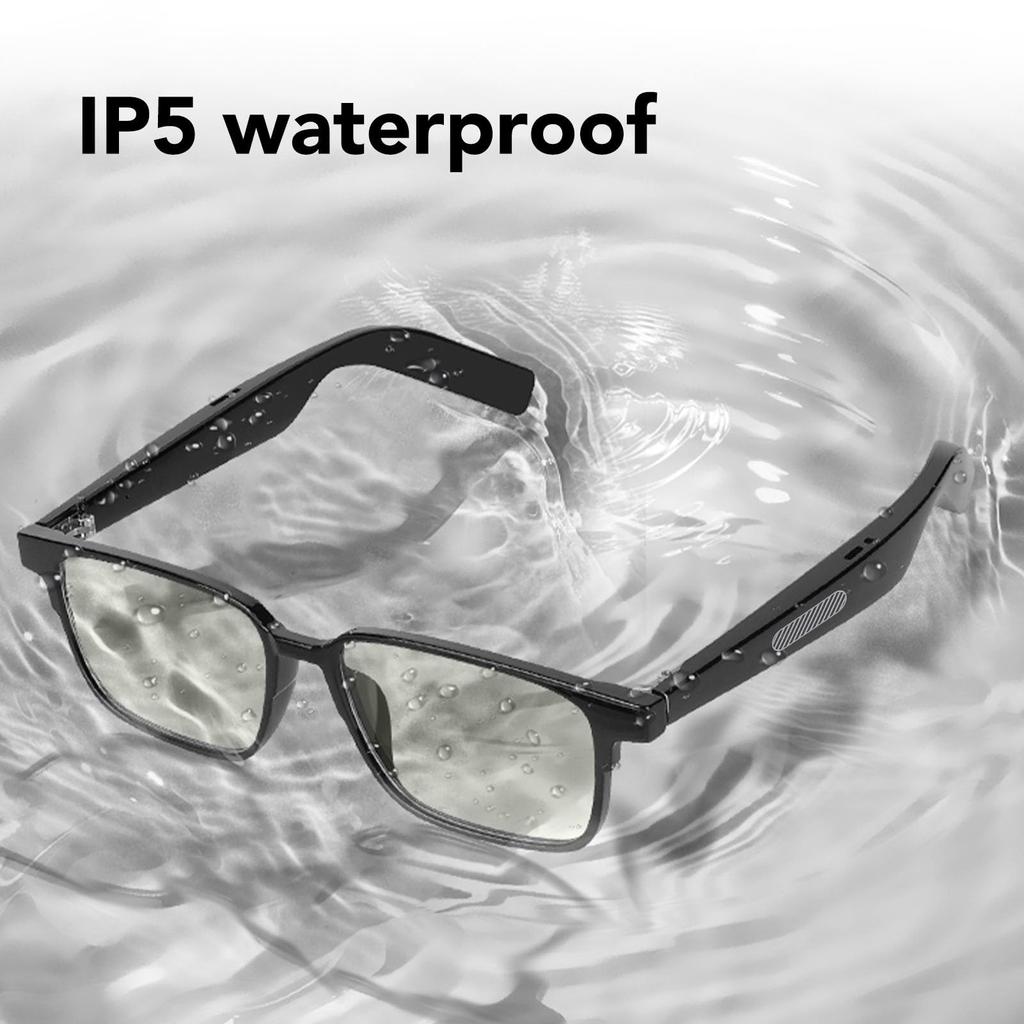 Smart Glasses with Blue Light Polarized Microphone and Touch and Voice Assistant 6 Hours of Unisex Smart Sunglasses for Outdoor Use Polarized Night