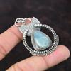 Aquamarine Pendant 925 Sterling Silver Pendant Gemstone Jewelry Designer Pendant Elegant Jewelry Gift For Mother Handmade Boho Style Jewelry