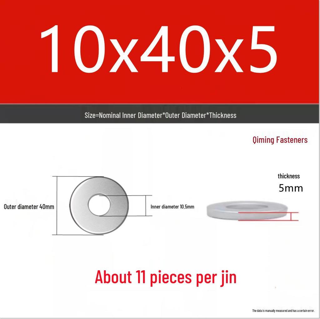 4.8 Grade Galvanized Iron Flat Washer M3-M40 Oversized Metal Screw Gasket Washer