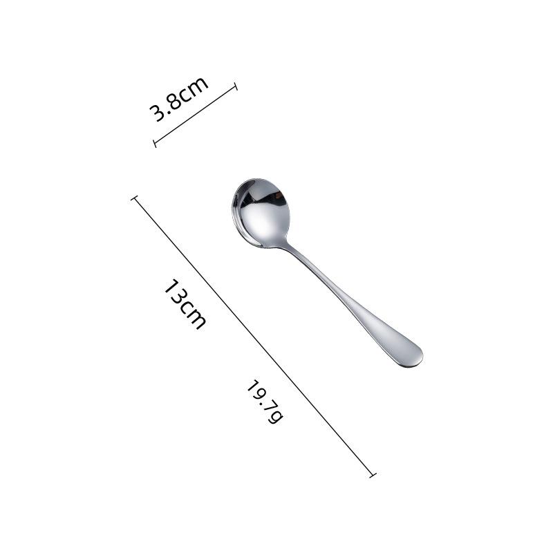 Stainless Steel Western Tableware Household Eating Spoon Hotel Thickened Steak Knife and Fork Western Dessert Coffee Spoon