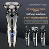 New Style Electric Shaver 1168 LCD Digital Display Full Body Nose Shaving Nose 3 In One