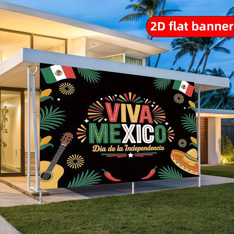 2D Flat Party Background Decoration Banner 1-piece Independence Day Celebration Background Cloth Decoration Art Decoration