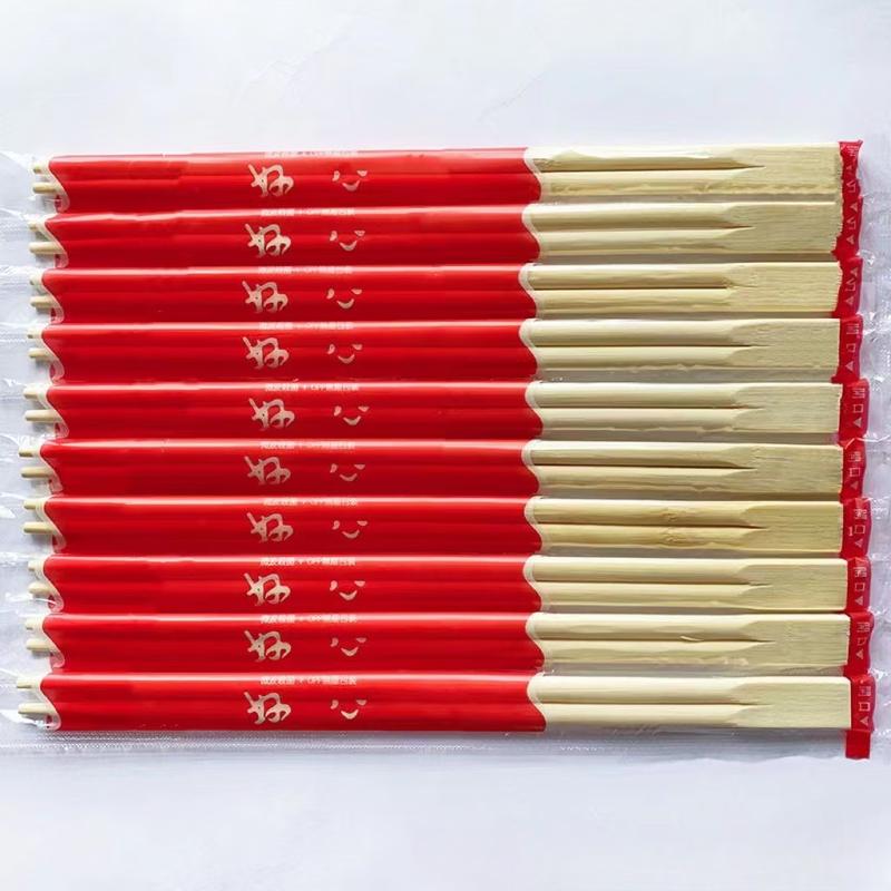 YiCang Disposable Red Bamboo Chopsticks