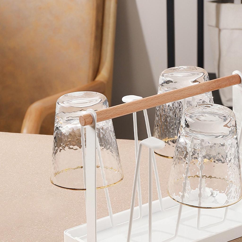 Cup Drying Rack Iron Art Mug Draining Holder Multi Functional Kitchen Cup