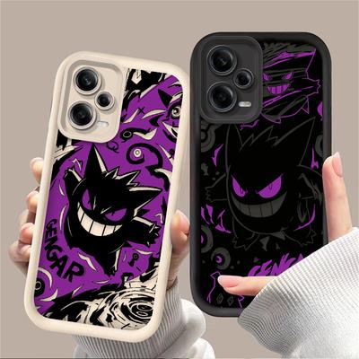 P-Pokemon Dark Gengar Phone Case For Xiaomi Redmi Note 13 14 12 11 Pro Plus 5G 14S 12S 11S 10S 10 9 Redmi 14C 13C 12C 12 4G Etui