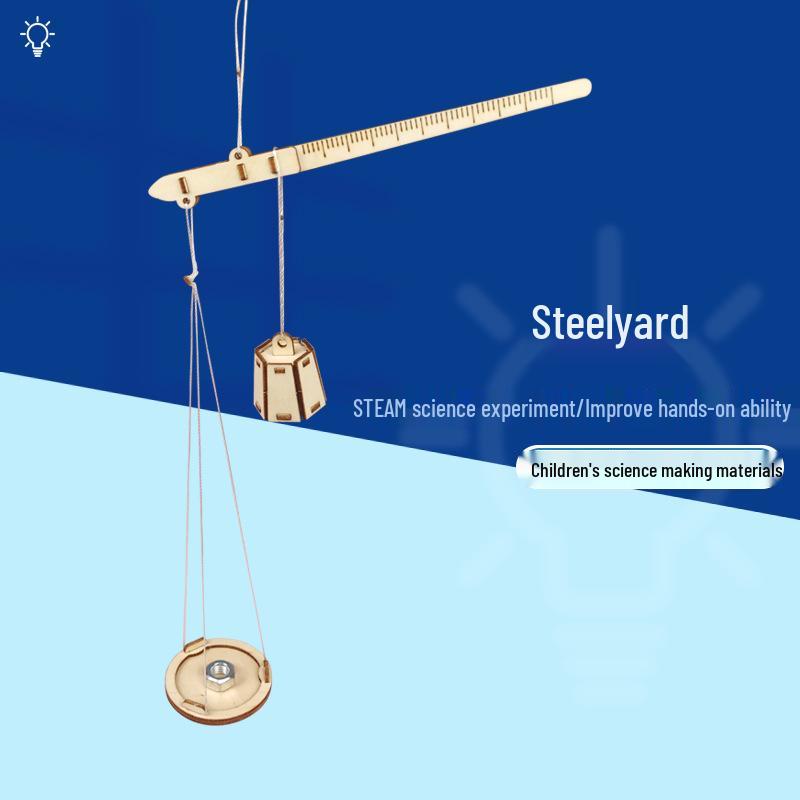 

Handmade Steelyard Science Experiment Kit for Elementary Education Steelyard (1 set)