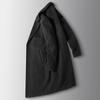 Autumn and Winter Thickened Long Padded Single-sided Woolen Trench Coat with Two Buttons, Business Wool Jacket