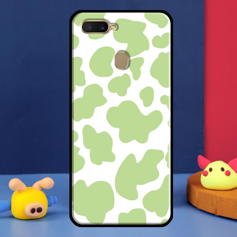 Green Aesthetic For Oppo A54 A57 S A78 A58 A98 A5 A9 A91 A15 A16 A17 A52 A72 A76 A96 A74 A94 A77 Phone Case