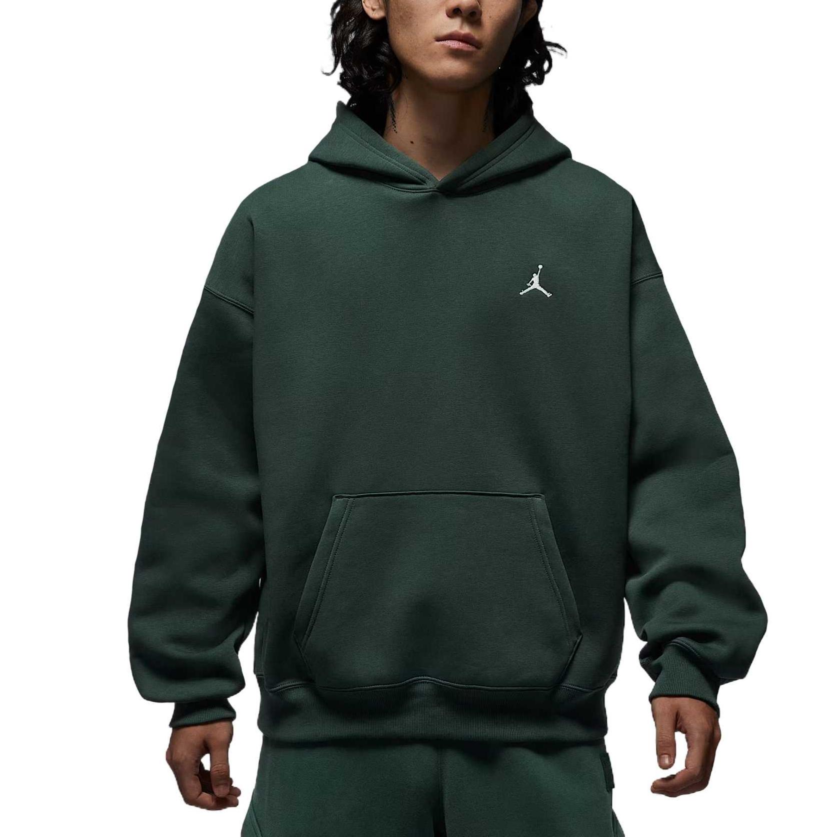 

Чоловіча толстовка Jordan Brooklyn Fleece Simple Comfortable Solid Color Hoodie Dark-Green Sail IB7236-316 3XL