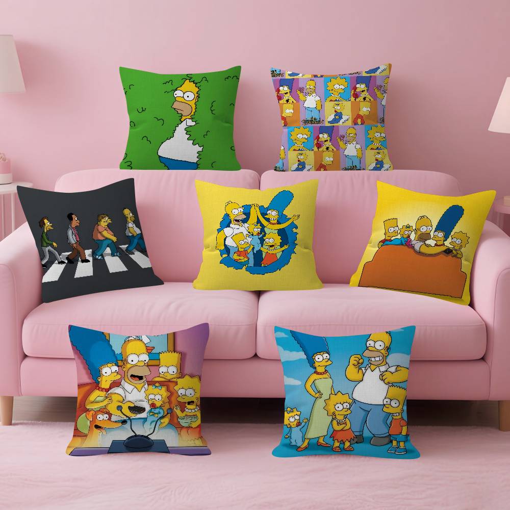 Cartoon The Movie SSimpsons Cushion Cover Decorative Pillow Sofa Home Decor Case Pillow Cases