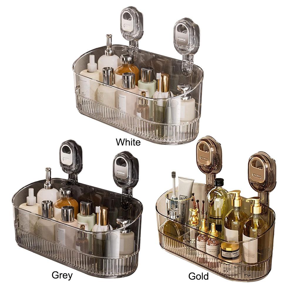 Hanging Shower Shelf Large Capacity & Strong Load-Bearing Heavy Duty Shower Organizer Suction Cup Removable Shower Basket