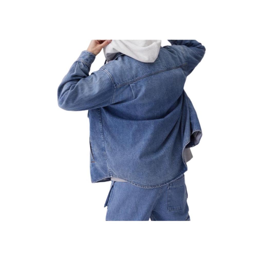 Levis Casual Washed Loose Versatile Long Sleeve Denim Jacket Men Jackets Washed-Blue 0017G-0000