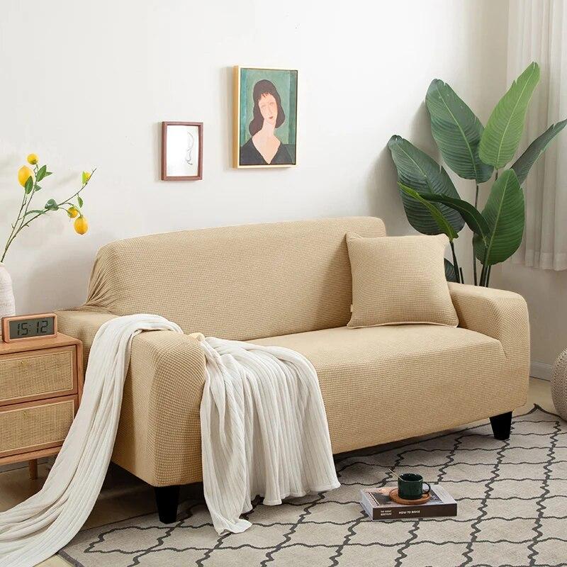 1/2/3/4 Seater Elastic Sofa Covers Stretch L-Shaped Corner Sofa Cover Anti-dirty Plaid Armchair Sofa Covers For Living Room Home