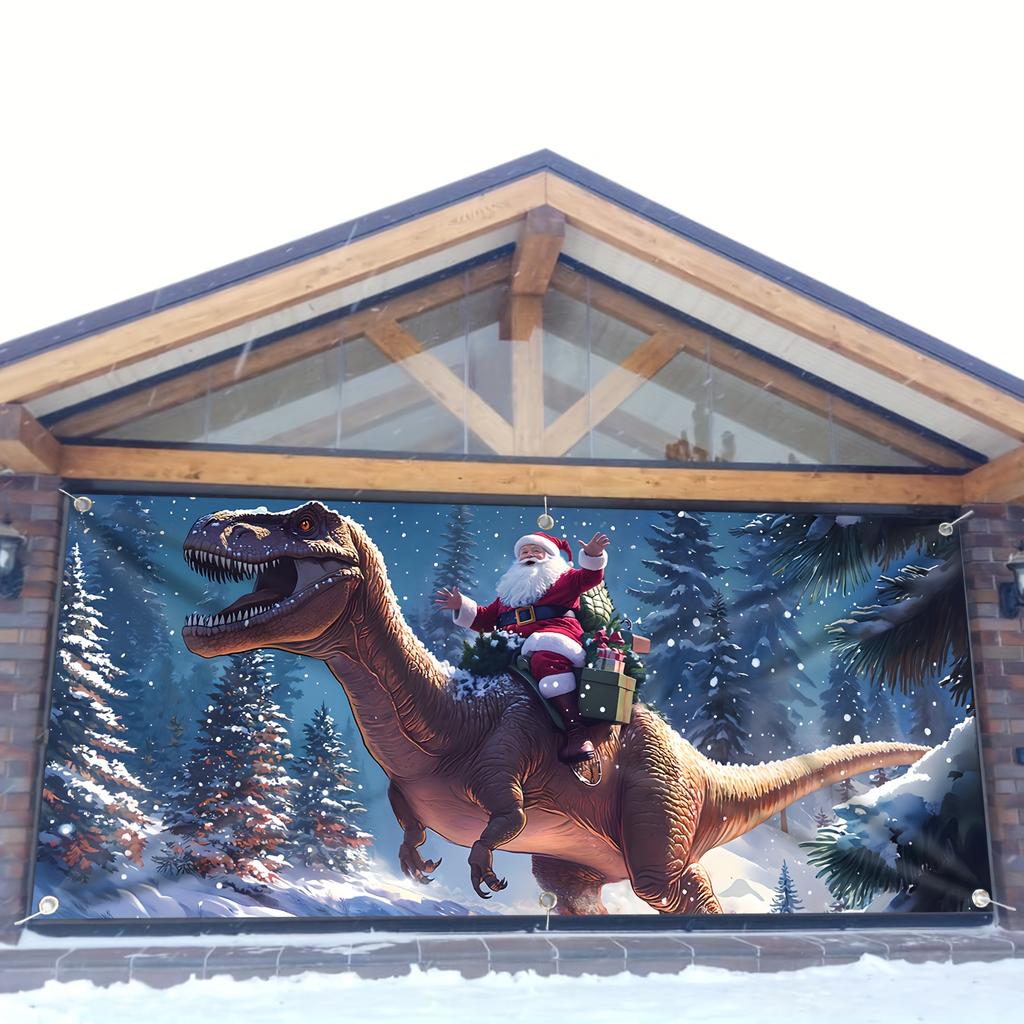 1pc Dinosaur Decor Backdrop Christmas Outdoor Decor Tapestry