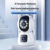 360° Dual-Lens Wireless Indoor Surveillance Camera with Dual-Screen and WiFi