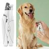 Haustier-Nagelknipser mit LED-Licht Wiederaufladbarer Katzenkrallen-Schneider Edelstahlklinge Nagelknipser mit Auffangbehälter Nagelfeile für Hunde Katzenpflege