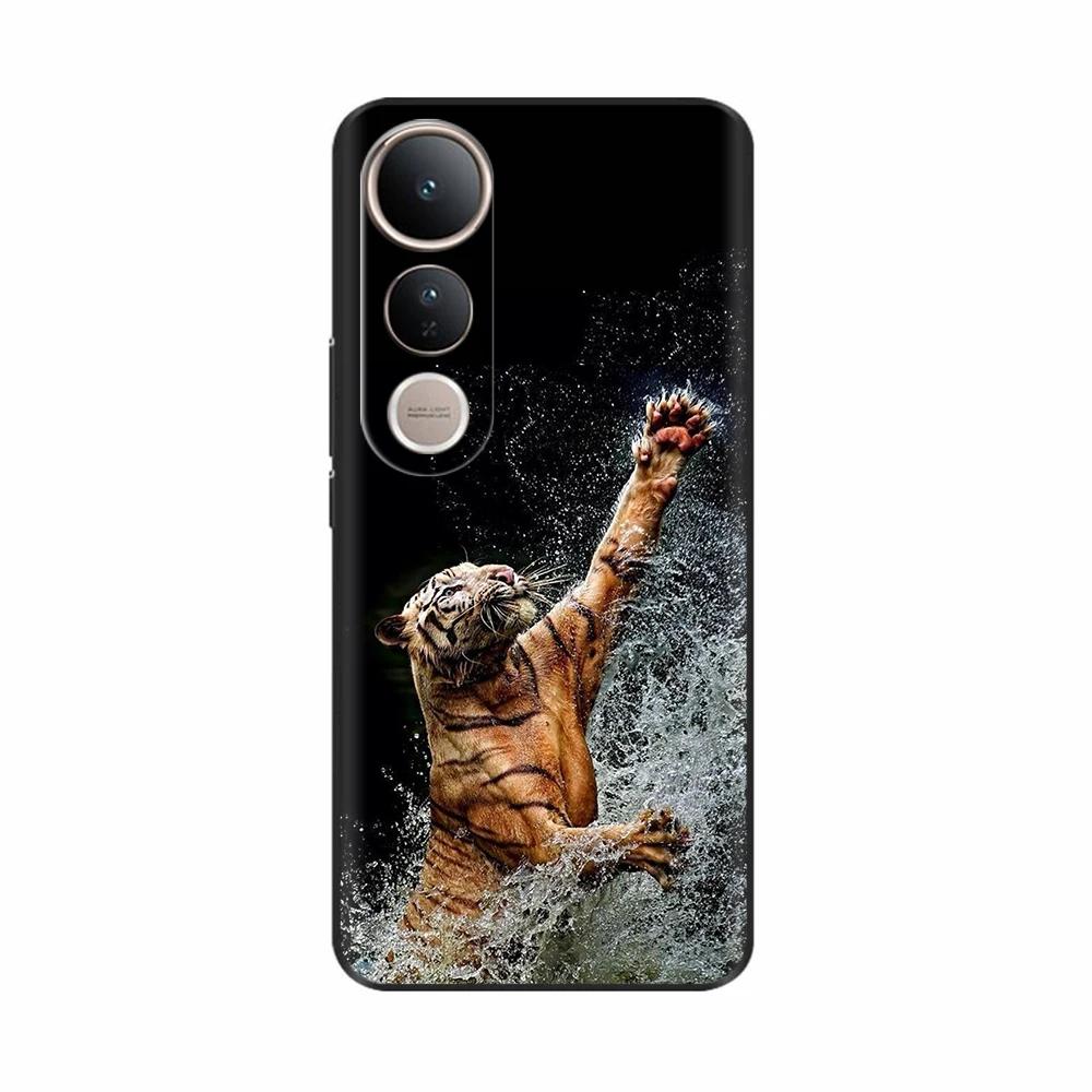 Fundas For Vivo V50 Lite 5G Popular Flowers Cartoon Soft Silicone Phone Back Cover For Vivo V50 V50 Lite 5G 4G Shell Casing Capa