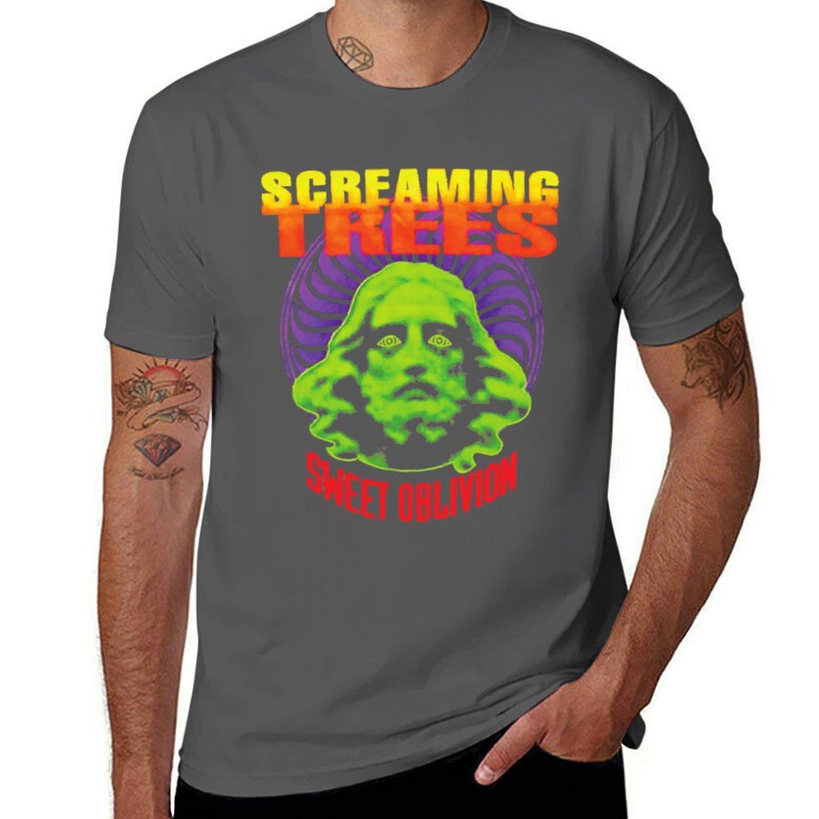 

Screaming Trees T-Shirt t shirts for man graphic funny man t shirts high quality luxury brand T-Shirt 4XL